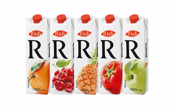 Сок Rich 1л.